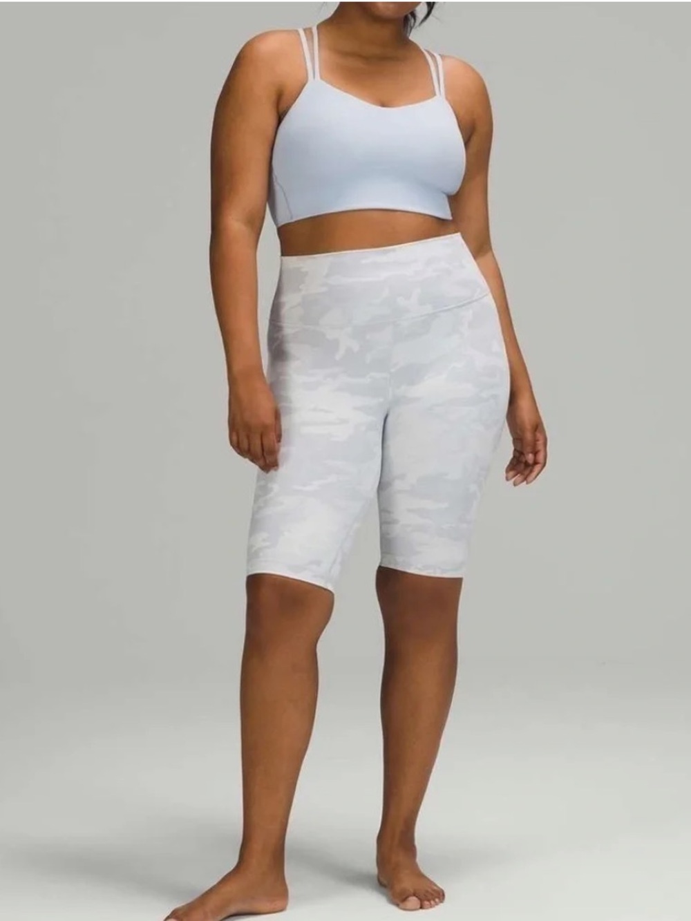 lululemon athletica White Camo Bike Shorts